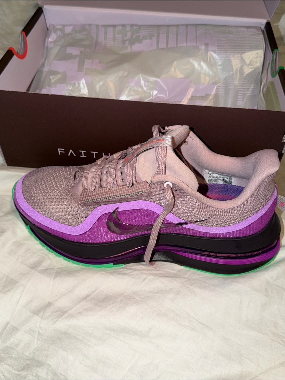 Nike Women’s Mauve, Purple & Green Layered Sneakers